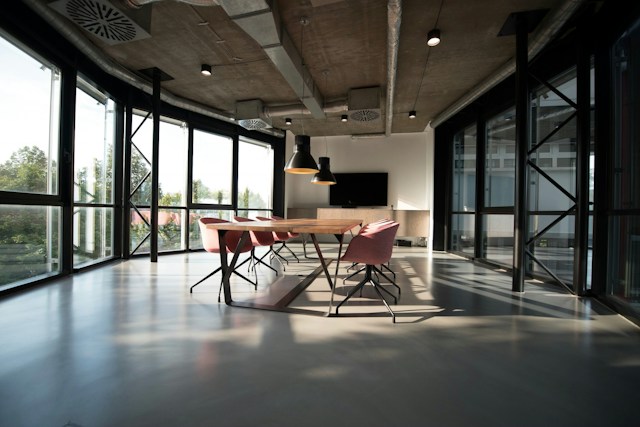 A bright creative workspace