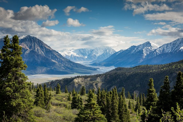 A mountain valley